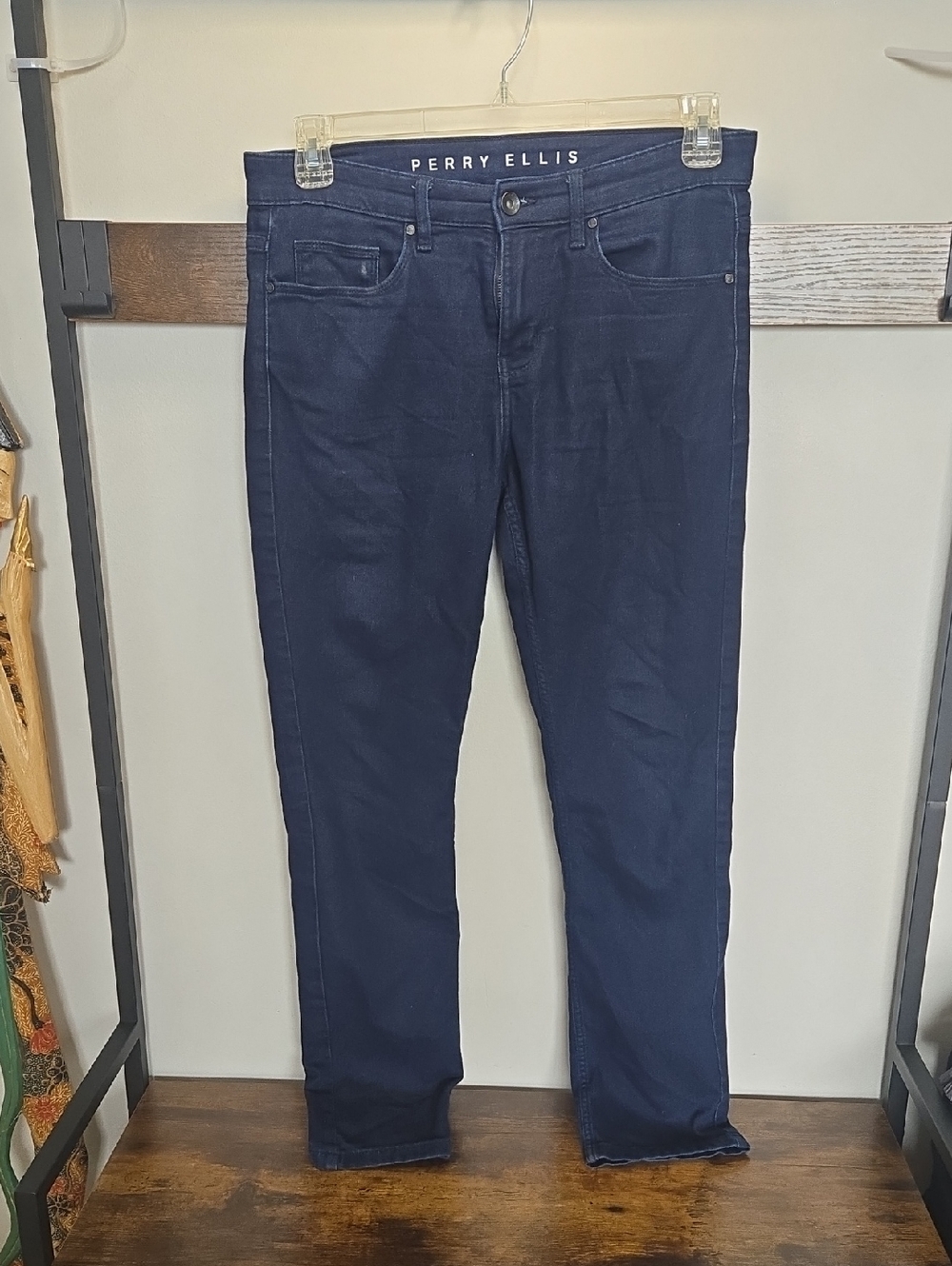 Perry Ellis Dark Navy Slim Jeans